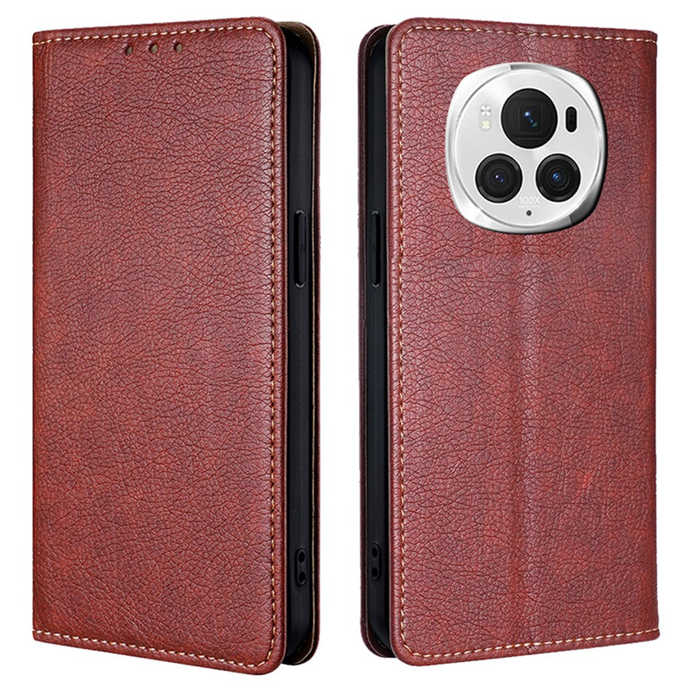 Honor Magic6 Pro 5G Wallet-Handyhülle – Aus PU-Leder, mit Magnetverschluss