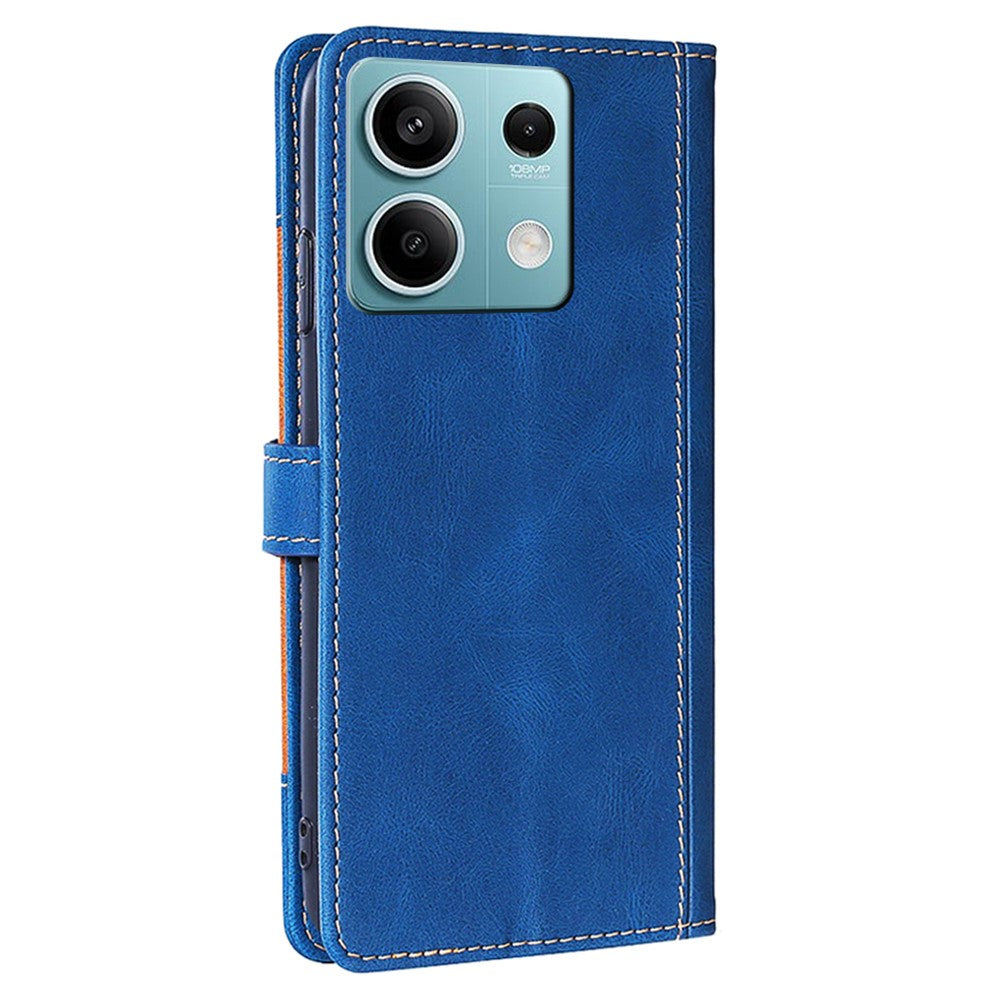 For Xiaomi Redmi Note 13 4G Wallet  Case Leather Phone Cover Straw Hat Pattern