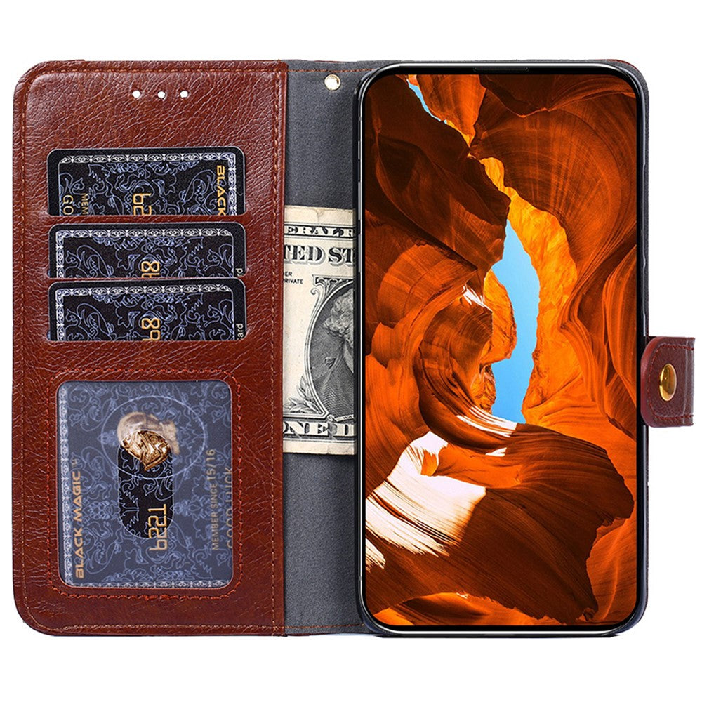 Honor Magic6 Pro 5G Wallet-Handyhülle – Stoßfest, mit Reißverschlussfach & Lederbezug