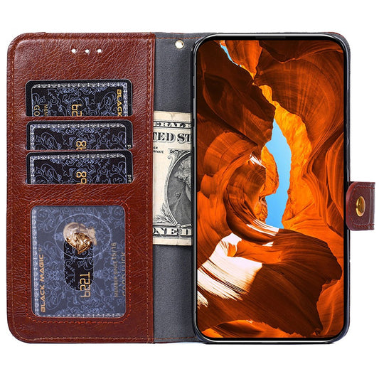 Honor Magic6 Pro 5G Wallet-Handyhülle – Stoßfest, mit Reißverschlussfach & Lederbezug