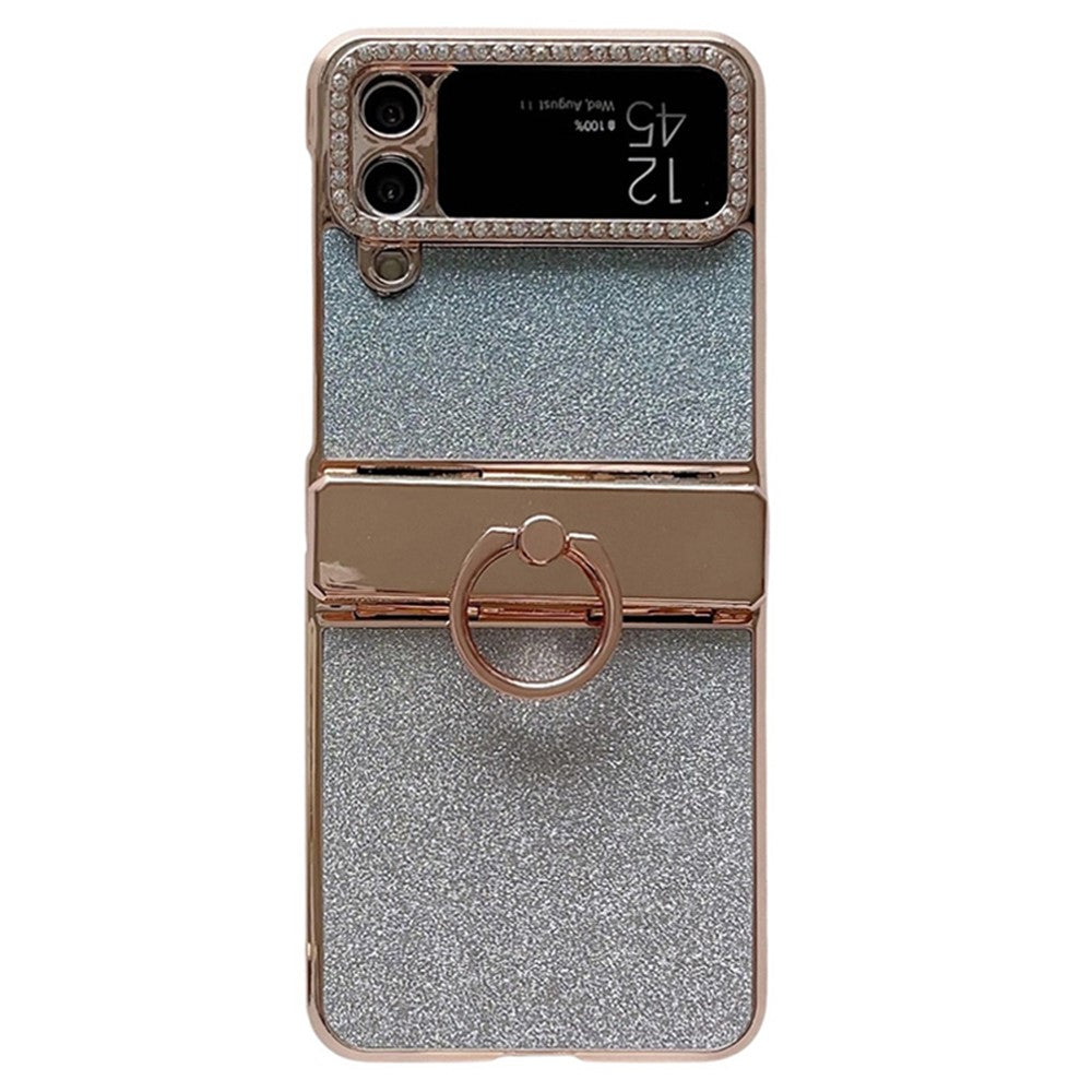 Galaxy Z Flip3 / Flip4 Glitzerhülle – Mit Ständer & Strass