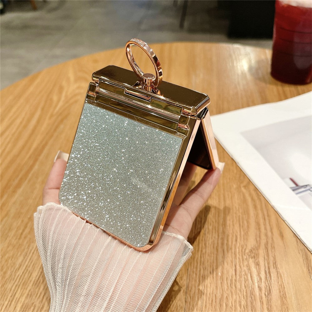 Galaxy Z Flip3 / Flip4 Glitzerhülle – Mit Ständer & Strass