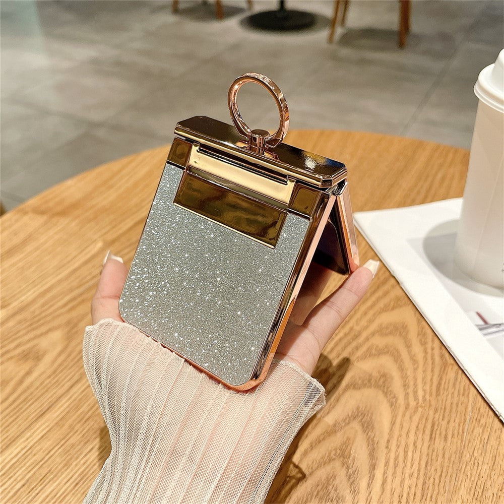 Galaxy Z Flip5 5G Glitzerhülle – Mit Ständer & Strass