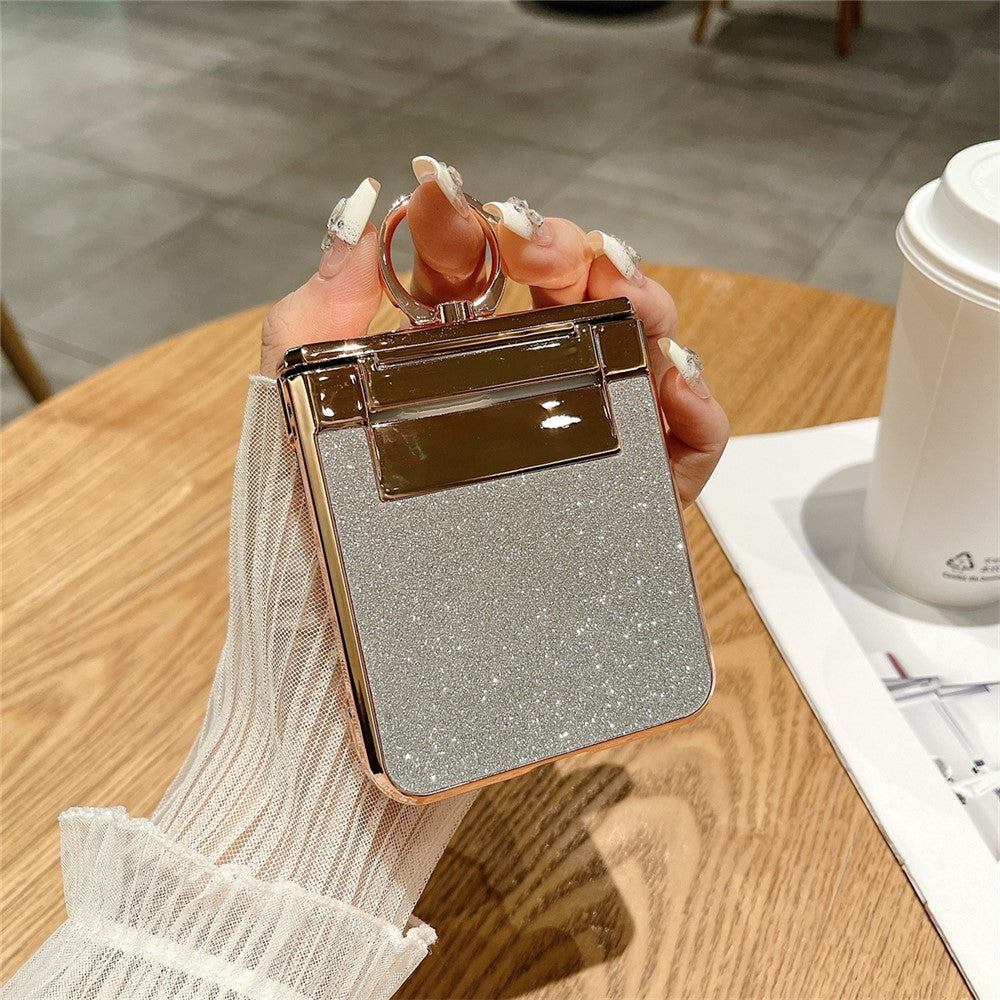 Galaxy Z Flip5 5G Glitzerhülle – Mit Ständer & Strass