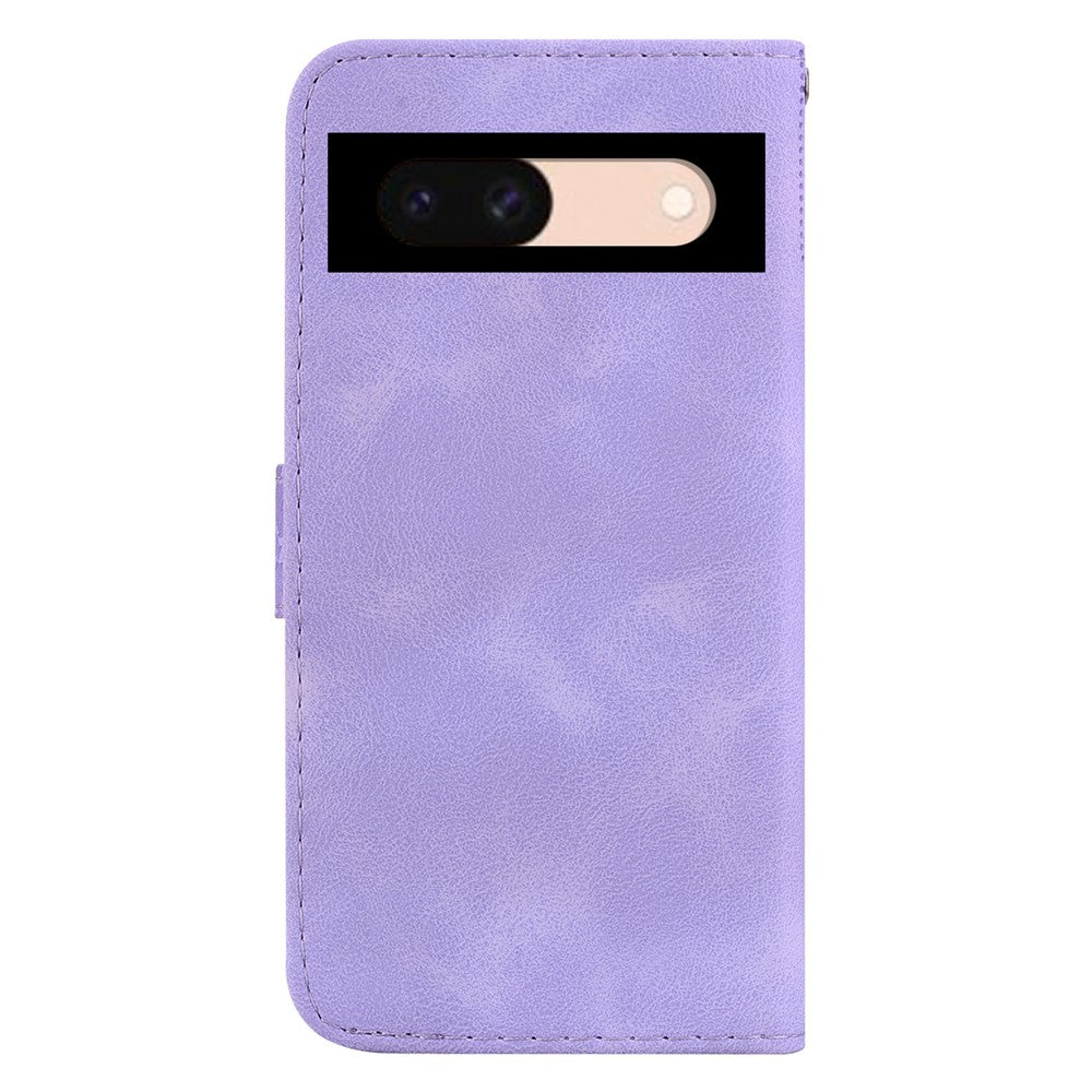 Pixel 8a Leder-Wallet-Hülle – Mit Prägung & Ständer
