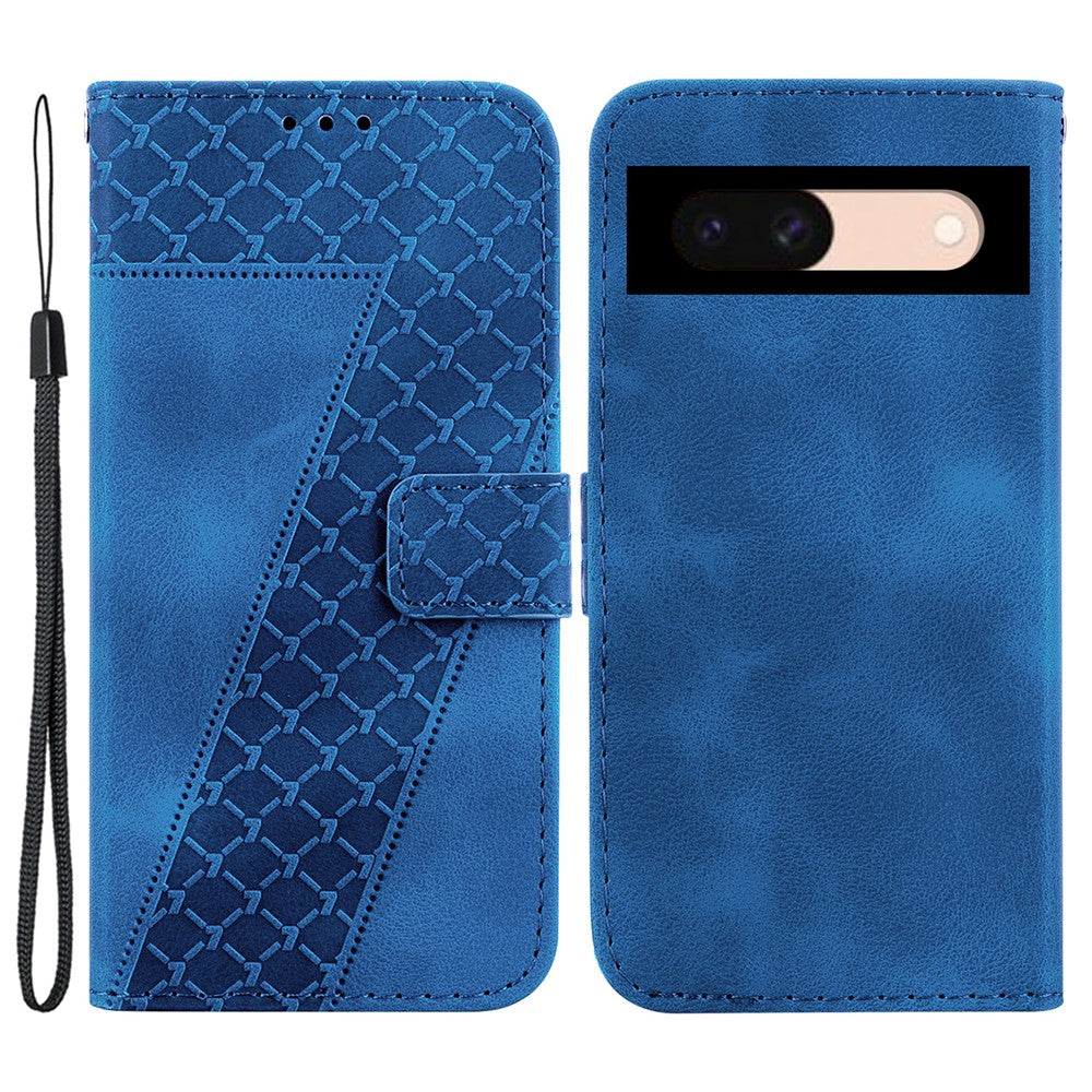 Pixel 8a Leder-Wallet-Hülle – Mit Prägung & Ständer