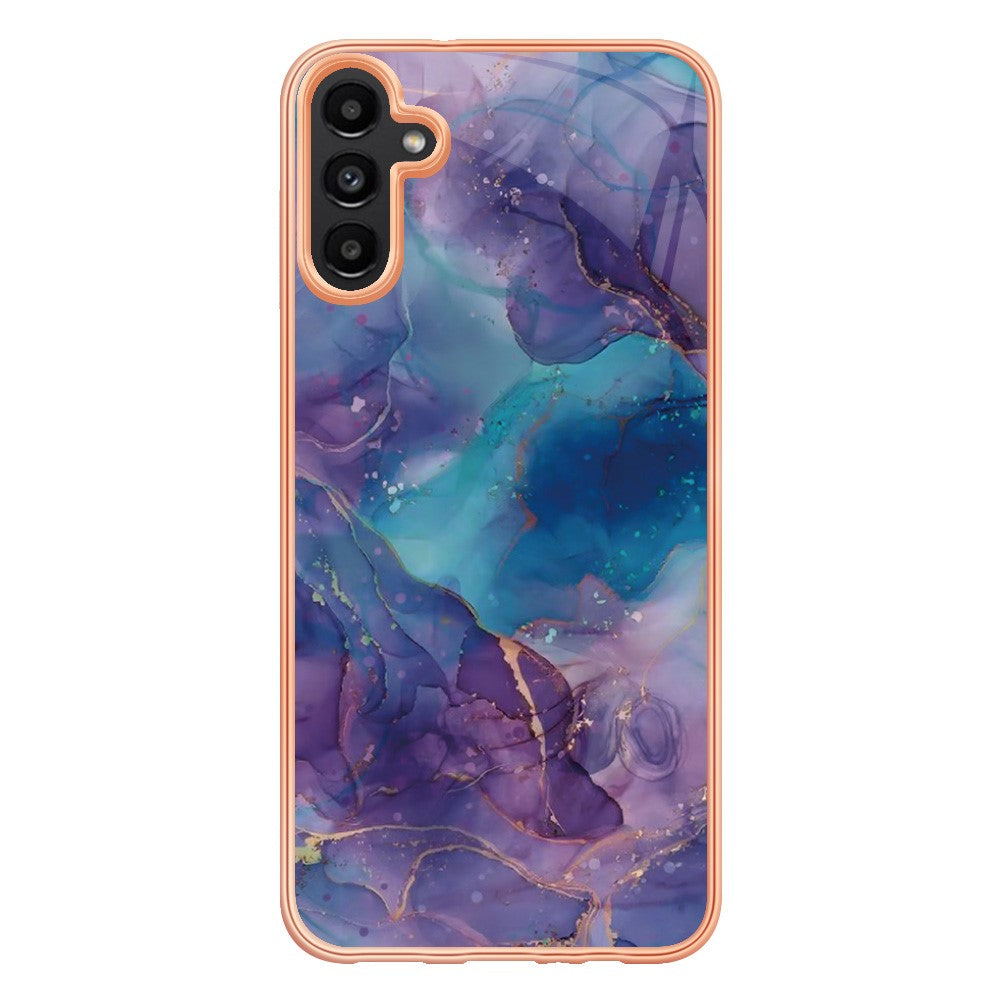 Galaxy A55 5G Schutzhülle – Mit Marmormuster 2,0 mm Galvanik-Rückseite