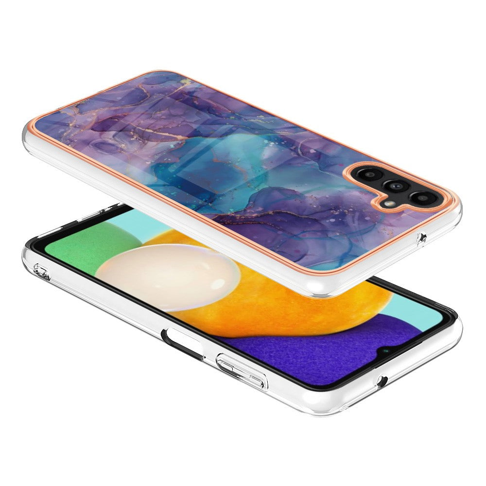 Galaxy A55 5G Schutzhülle – Mit Marmormuster 2,0 mm Galvanik-Rückseite