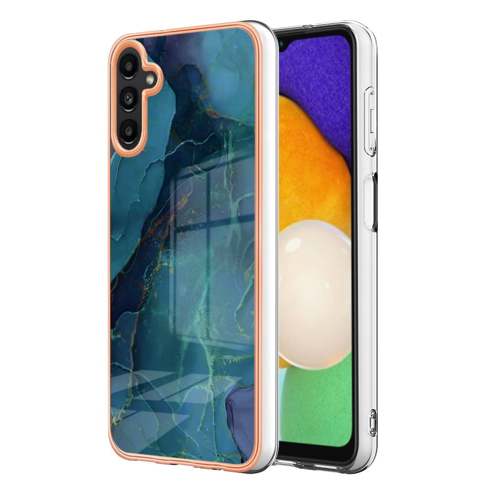 Galaxy A55 5G Schutzhülle – Mit Marmormuster 2,0 mm Galvanik-Rückseite