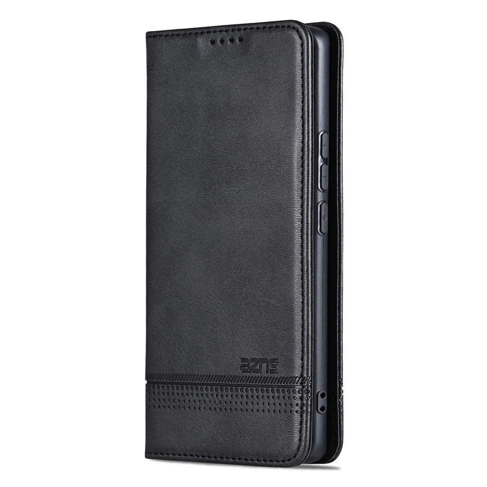 Honor Magic6 Pro 5G Wallet-Handyhülle – Magnetisch, mit Ständerfunktion, aus Rindsleder