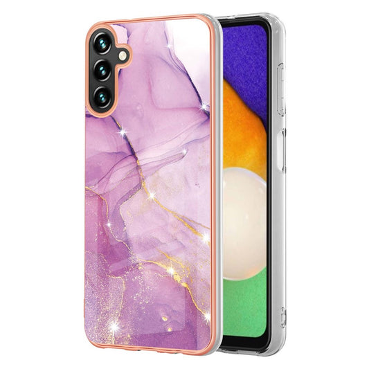 Galaxy A35 5G Schutzhülle – Mit Marmormuster 2,0 mm Galvanik-Rückseite