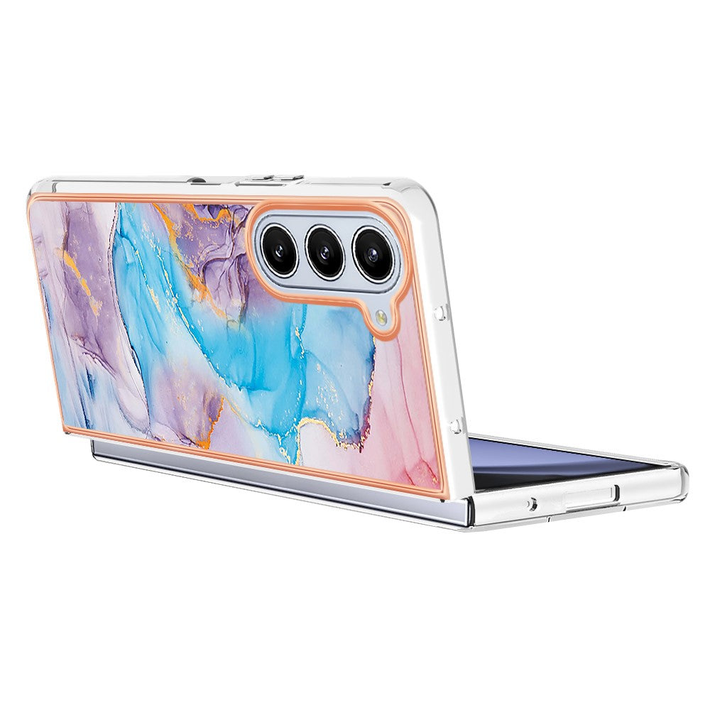 Galaxy Z Fold5 5G Handyhülle – Marmor & mit veredeltem Rahmen