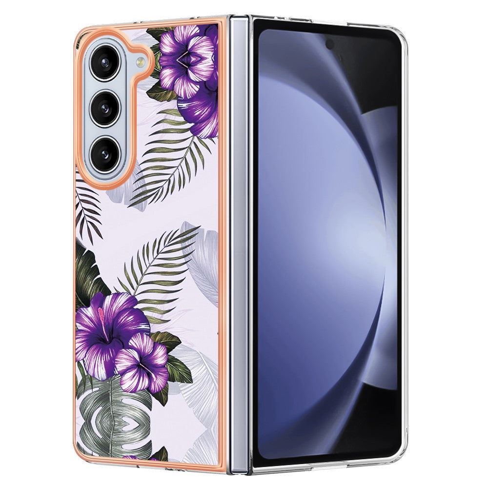 Galaxy Z Fold5 5G Handyhülle – Marmor & mit veredeltem Rahmen