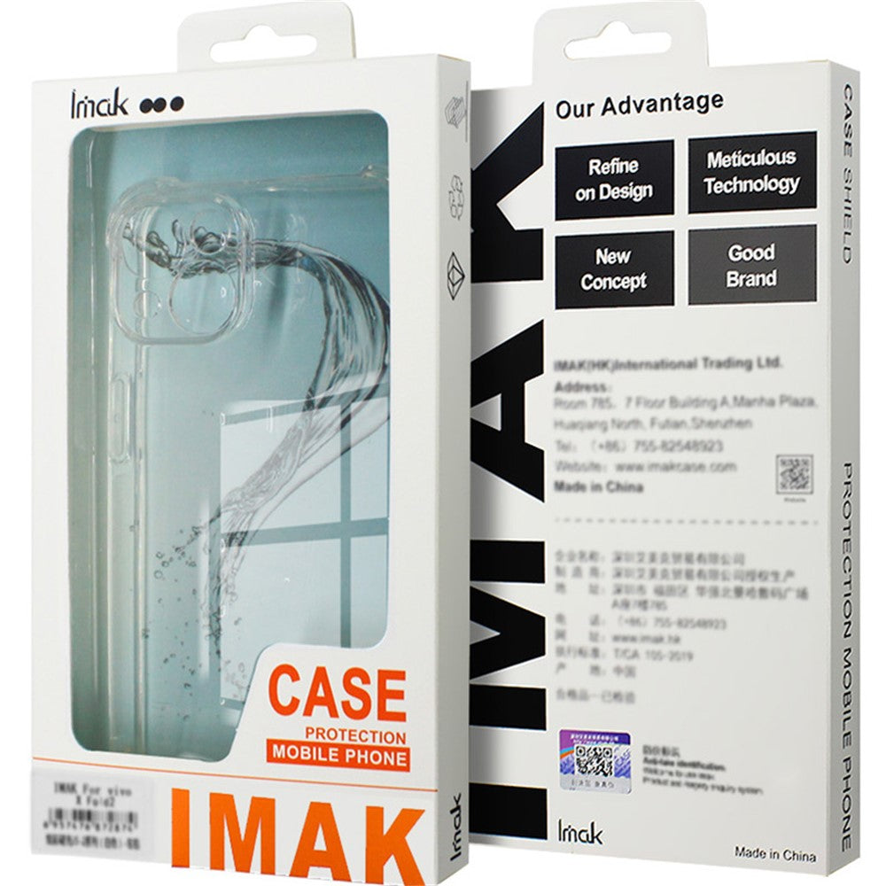IMAK For Xiaomi Redmi Turbo 3 5G / Poco F6 5G Clear TPU Case Anti-Drop Airbag Protection Phone Shell