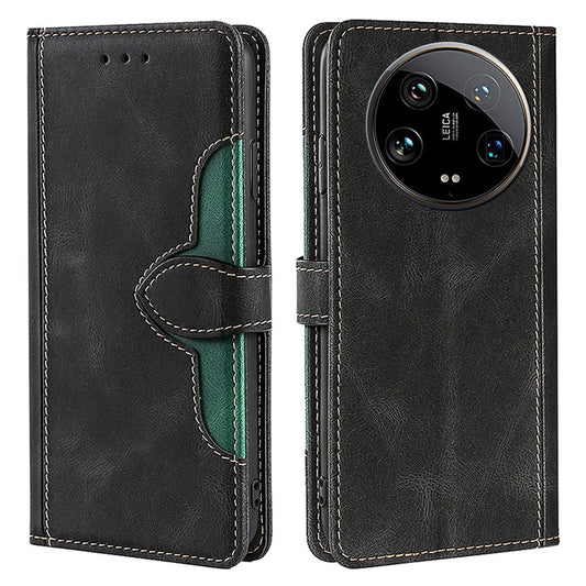 Xiaomi 14 Ultra Handyhülle – Skin-touch Shell Strohhut- aus PU-Leder mit Standfunktion