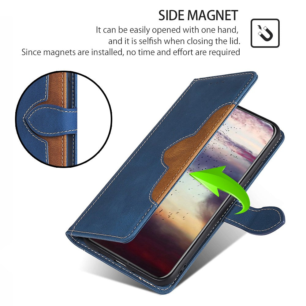 Skin-touch Shell for Xiaomi 14 Ultra Straw Hat Phone Cover PU Leather Stand Wallet Case