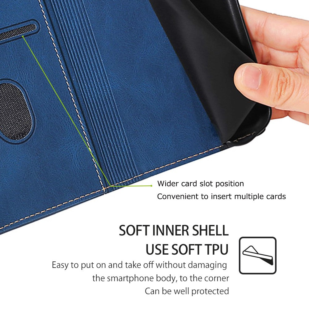 Skin-touch Shell for Xiaomi 14 Ultra Straw Hat Phone Cover PU Leather Stand Wallet Case