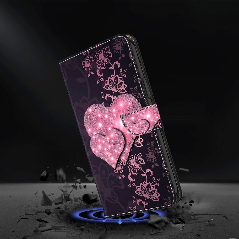 Pixel 9 Pro XL Wallet-Hülle – Mit 3D-Muster, Kartenfächer & Ständer