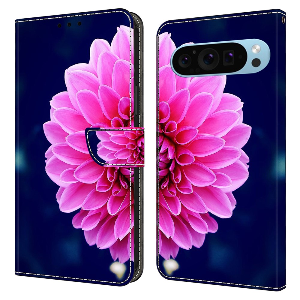 Pixel 9 Pro XL Wallet-Hülle – Mit 3D-Muster, Kartenfächer & Ständer