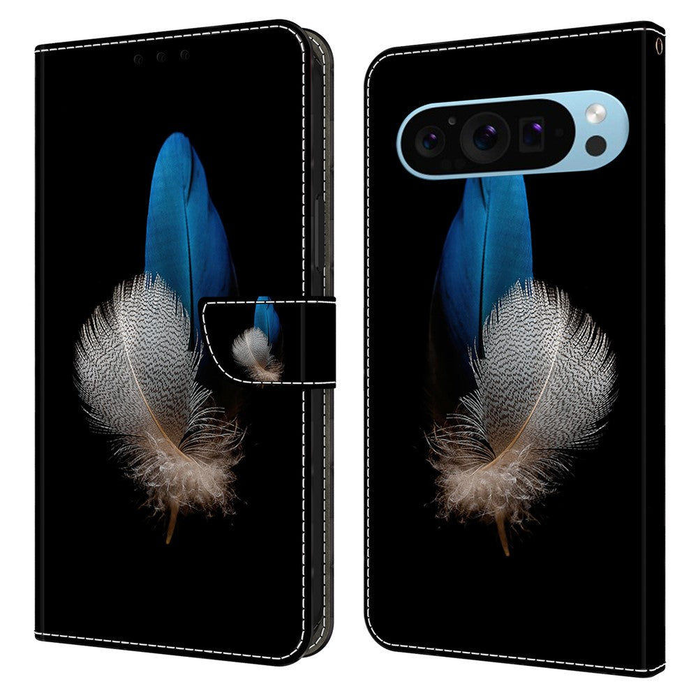 Pixel 9 Pro XL Wallet-Hülle – Mit 3D-Muster, Kartenfächer & Ständer
