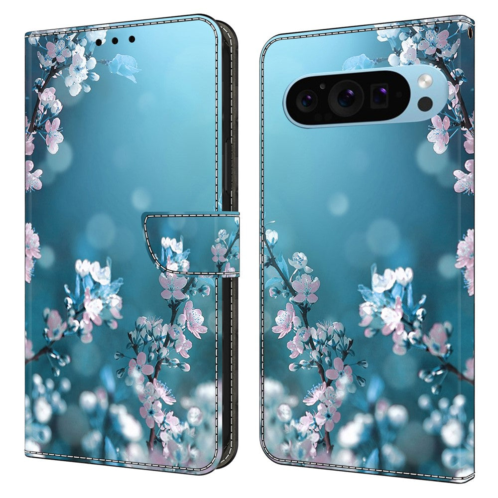 Pixel 9 Pro XL Wallet-Hülle – Mit 3D-Muster, Kartenfächer & Ständer