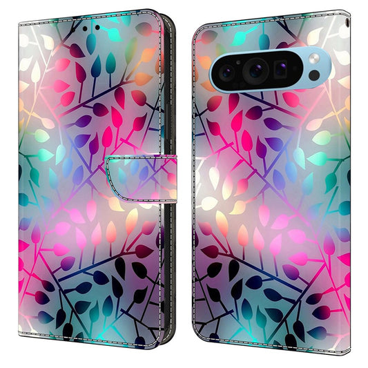 Pixel 9 Pro XL Wallet-Hülle mit 3D-Muster & Magnetverschluss
