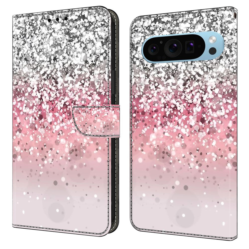 Pixel 9 Pro XL Wallet-Hülle mit 3D-Muster & Magnetverschluss