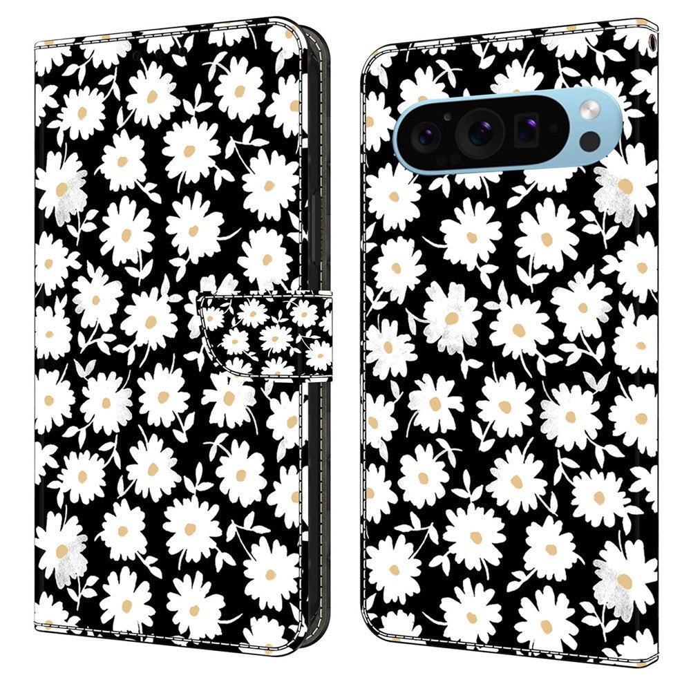 Pixel 9 Pro XL Wallet-Hülle mit 3D-Muster & Magnetverschluss