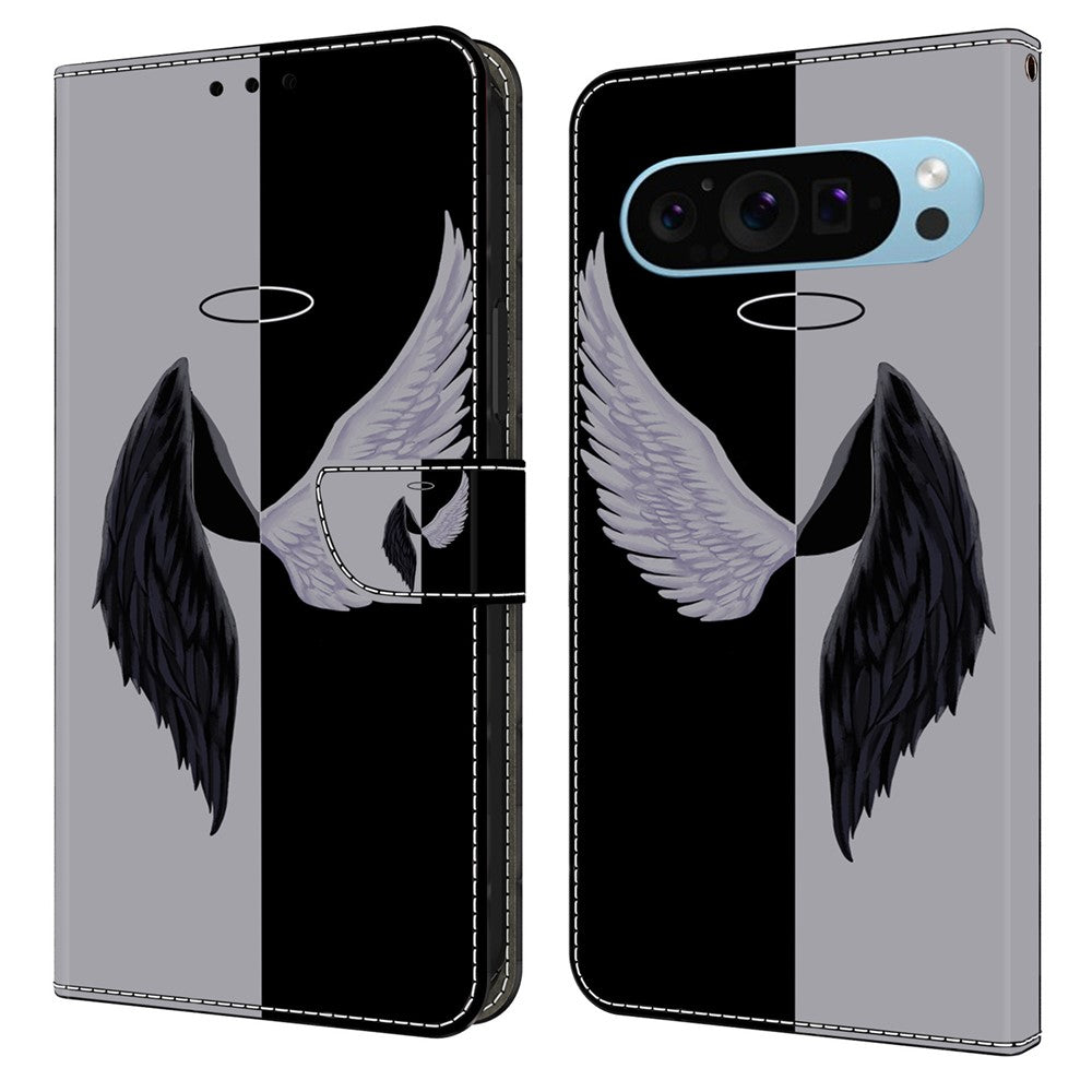Pixel 9 Pro XL Wallet-Hülle mit 3D-Muster & Magnetverschluss