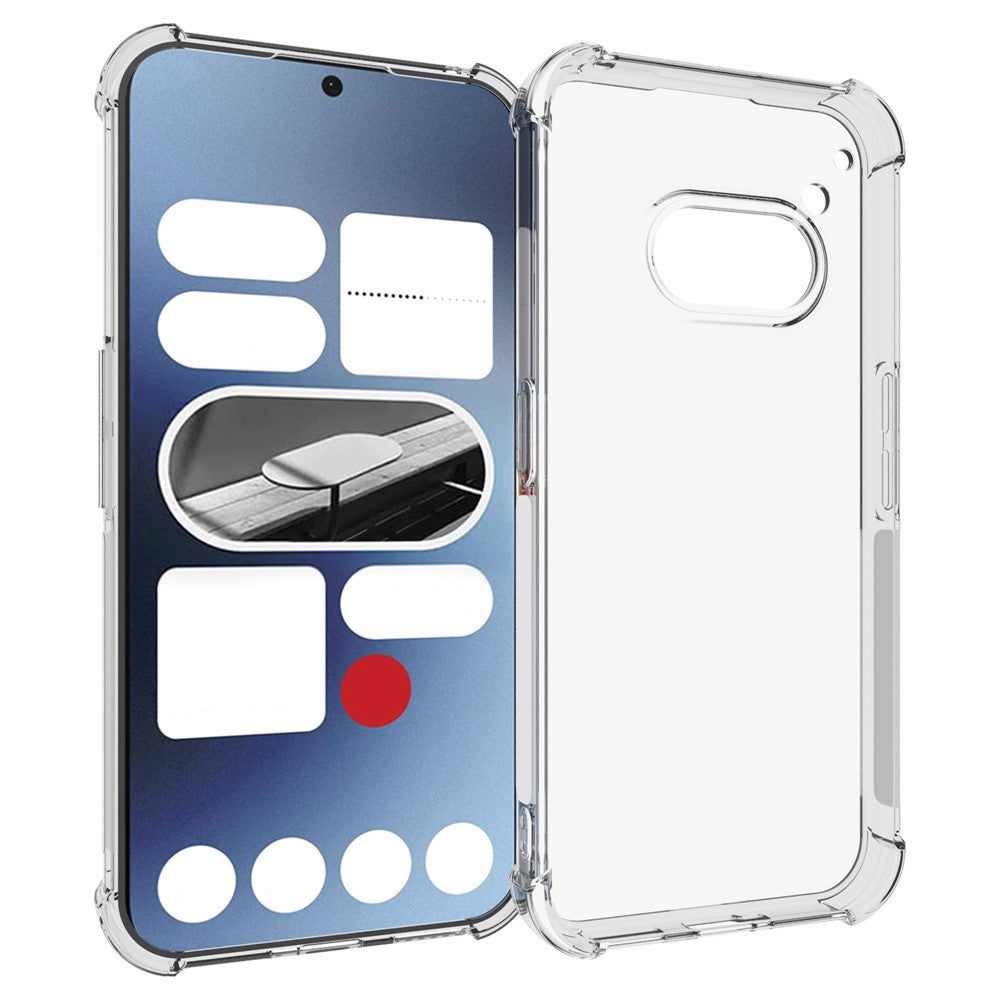 Nothing Phone (2a) Plus / Phone (2a) Transparente Handyhülle – Aus TPU, mit Airbag-Schutz