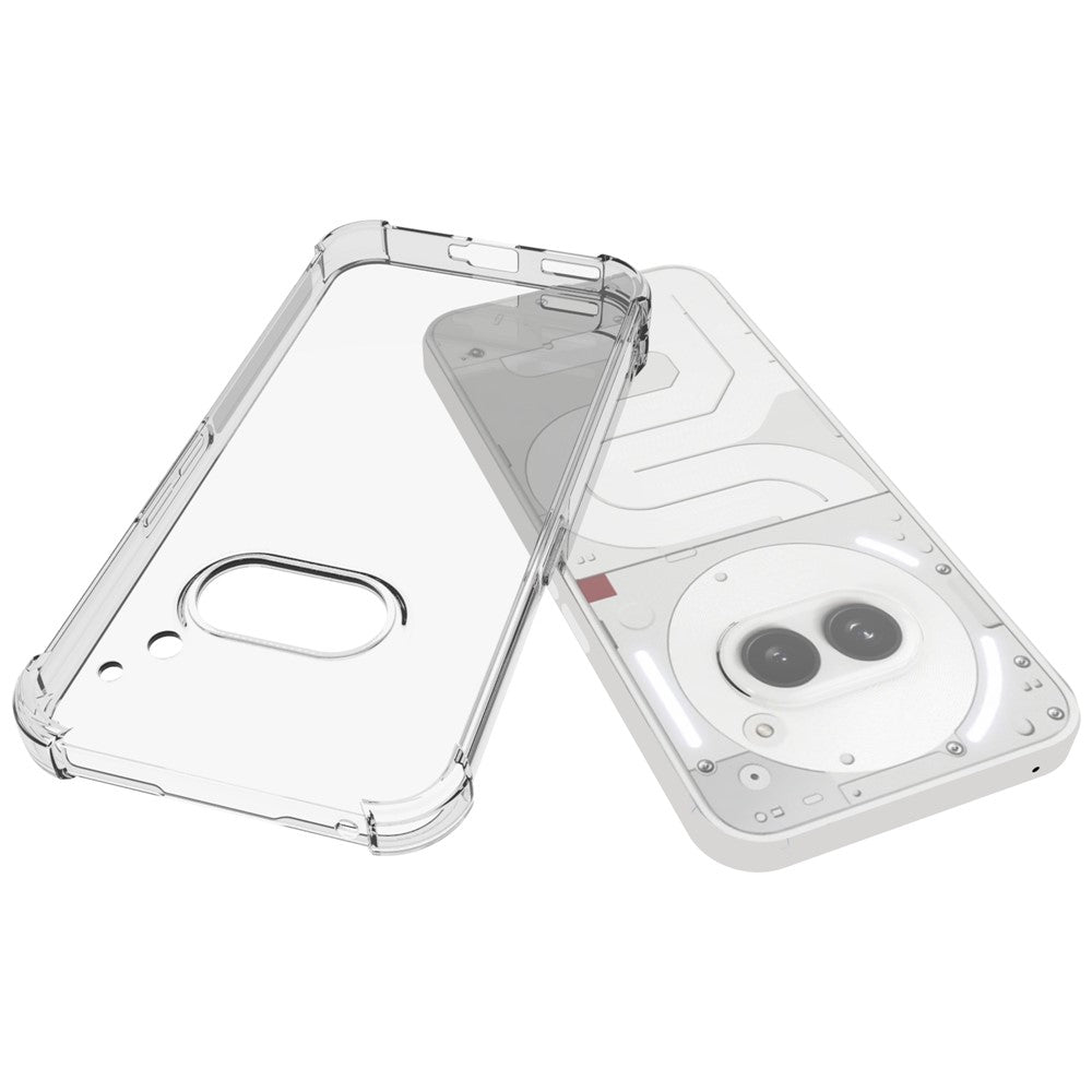Nothing Phone (2a) Plus / Phone (2a) Transparente Handyhülle – Aus TPU, mit Airbag-Schutz