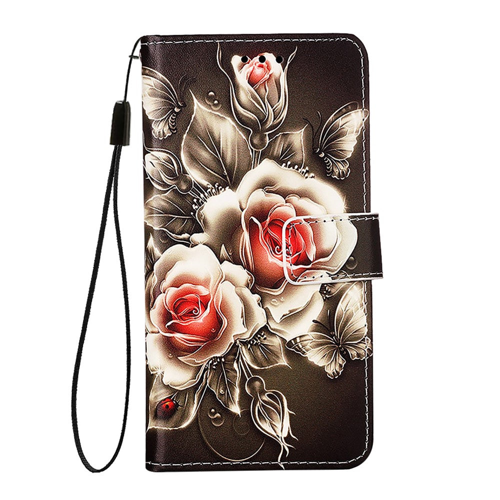Nothing Phone (2a) Plus / Phone (2a) Wallet-Handyhülle – Aus Leder, mit Trageriemen & Kartenhalter, bedruckt mit einem Muster, Handyhalterung