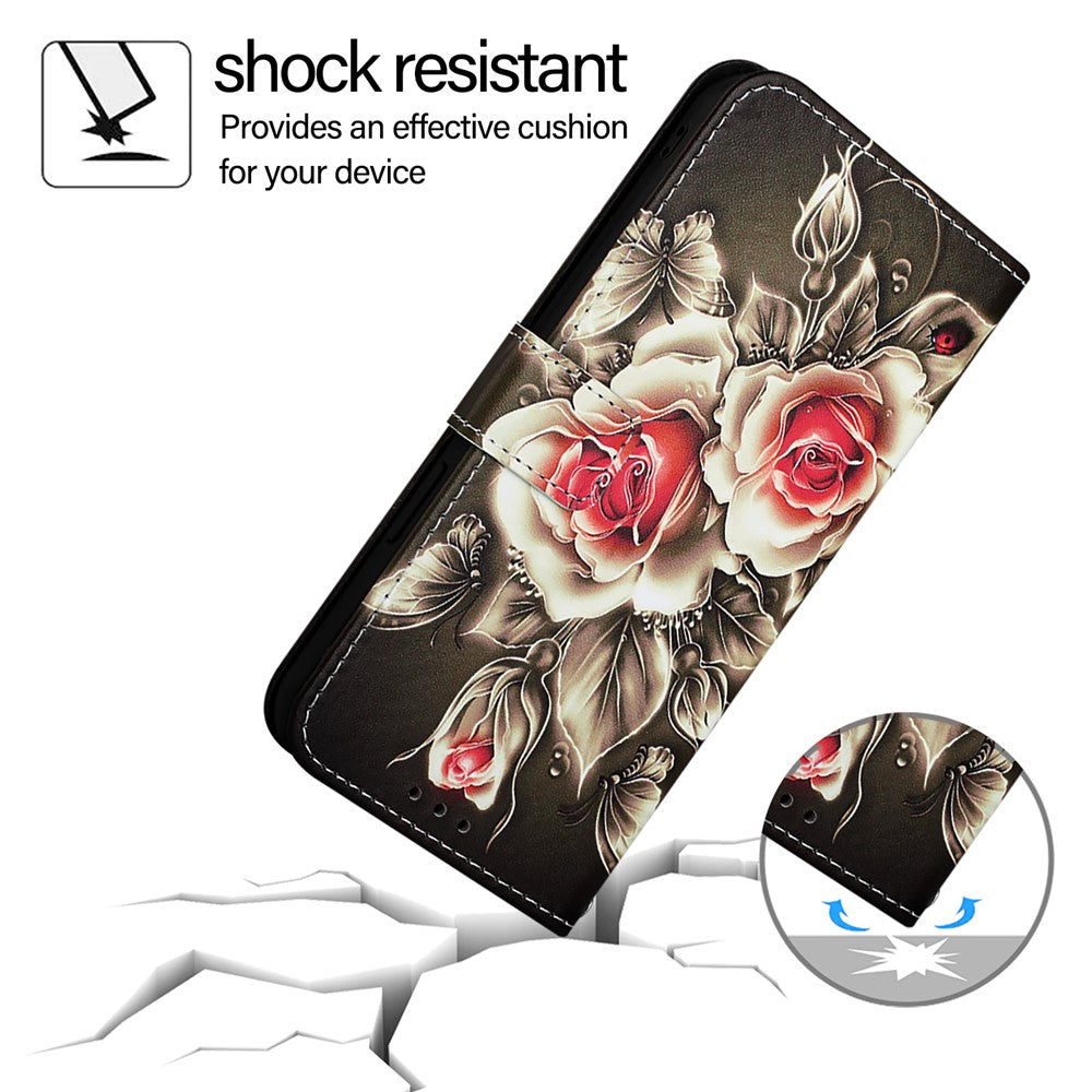 Nothing Phone (2a) Plus / Phone (2a) Wallet-Handyhülle – Aus Leder, mit Trageriemen & Kartenhalter, bedruckt mit einem Muster, Handyhalterung