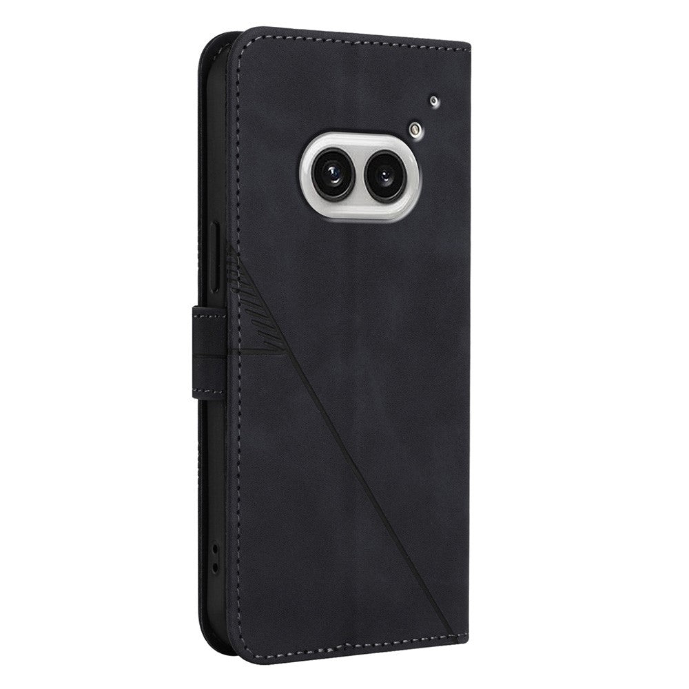 Nothing Phone (2a) Plus / Phone (2a) Wallet-Handyhülle – Aus Leder, mit Handschlaufe, Brieftaschenständer