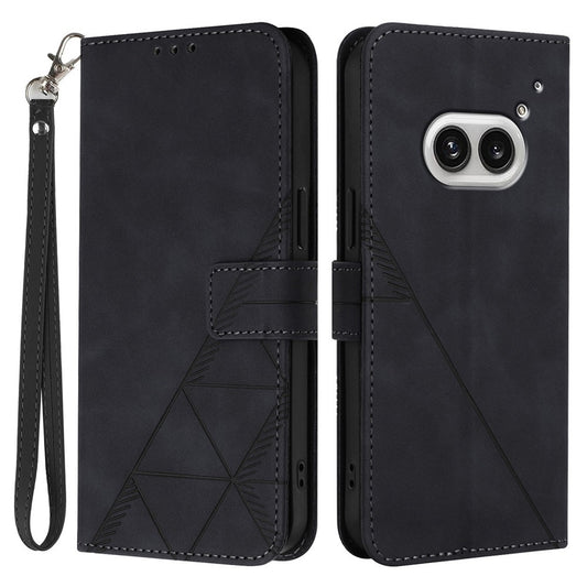 Nothing Phone (2a) Plus / Phone (2a) Handyhülle – Aus Leder, mit Handschlaufe & Brieftaschenständer