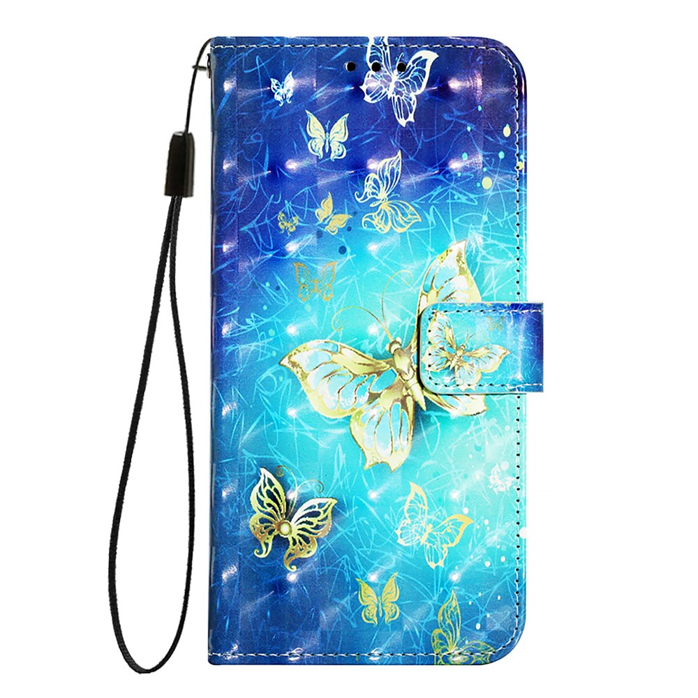 Nothing Phone (2a) Plus / Phone (2a) Handyhülle – aus Leder, mit 3D-Musterdruck, Brieftaschenfunktion, Ständer, mit Tragegurt