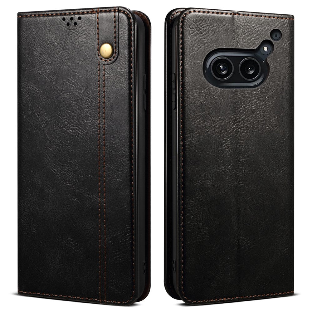 For Nothing Phone (2a) Plus / Phone (2a) Case PU Leather Crazy Horse Texture Flip Wallet Phone Cover