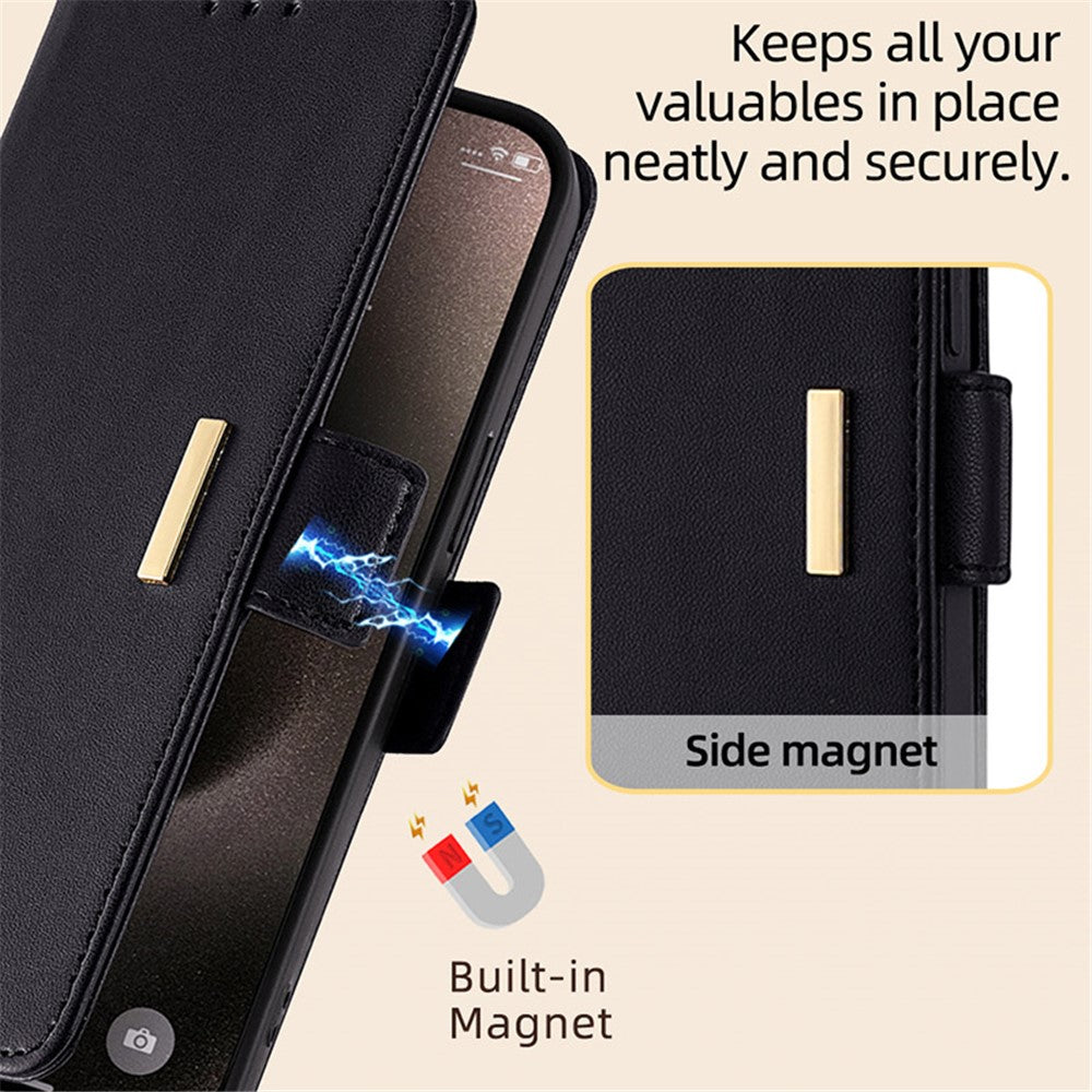 For Xiaomi 14 Ultra Case RFID Blocking PU Leather Wallet Flip Phone Cover with Shoulder Strap