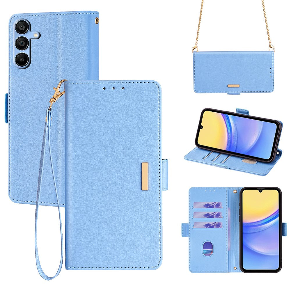 Galaxy A15 4G/5G Wallet-Hülle – Elegant, mit RFID-Schutz & Kartenfächer