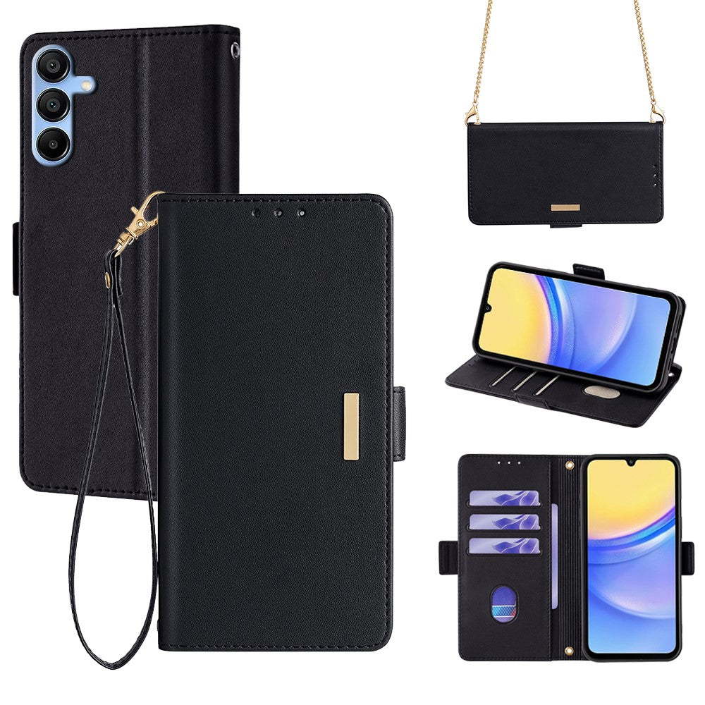 Galaxy A15 4G/5G Wallet-Hülle – Elegant, mit RFID-Schutz & Kartenfächer
