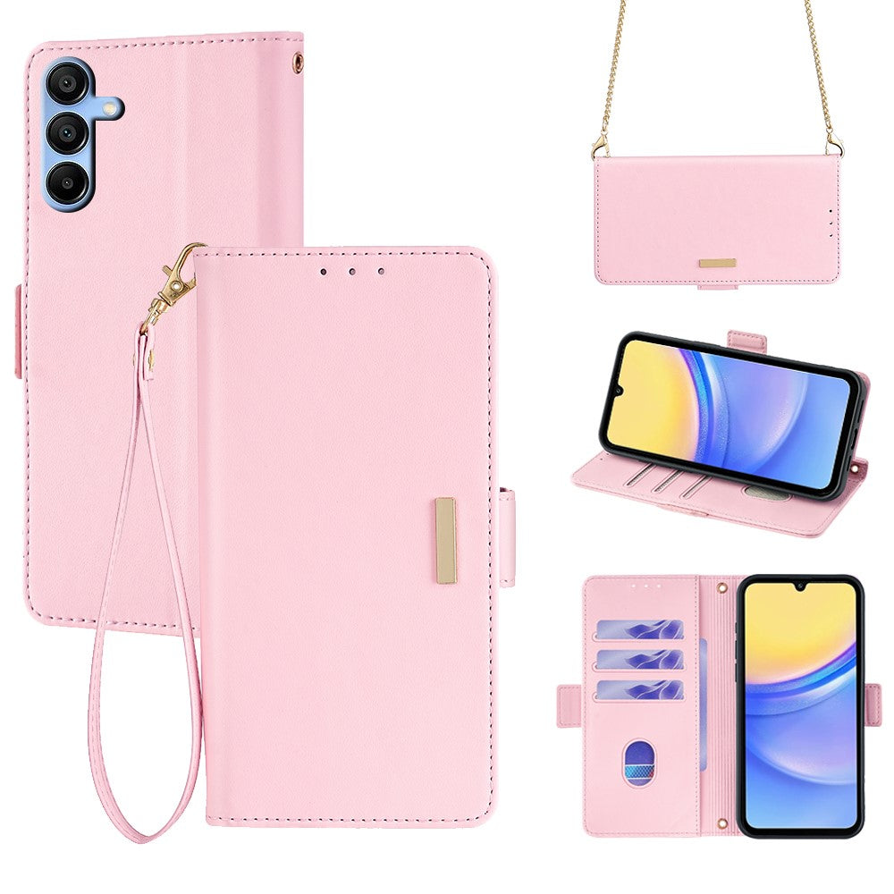 Galaxy A15 4G/5G Wallet-Hülle – Elegant, mit RFID-Schutz & Kartenfächer