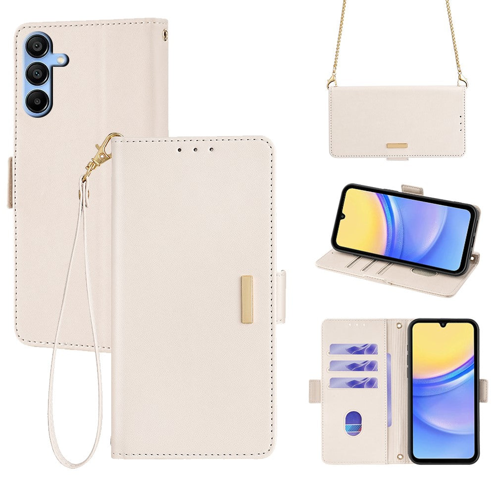Galaxy A15 4G/5G Wallet-Hülle – Elegant, mit RFID-Schutz & Kartenfächer