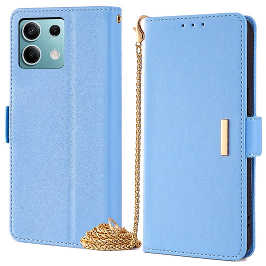 Xiaomi Redmi Note 13 4G Handyhülle – Umhängetasche mit Umhängeband, PU-Leder, RFID-blockierende Flip