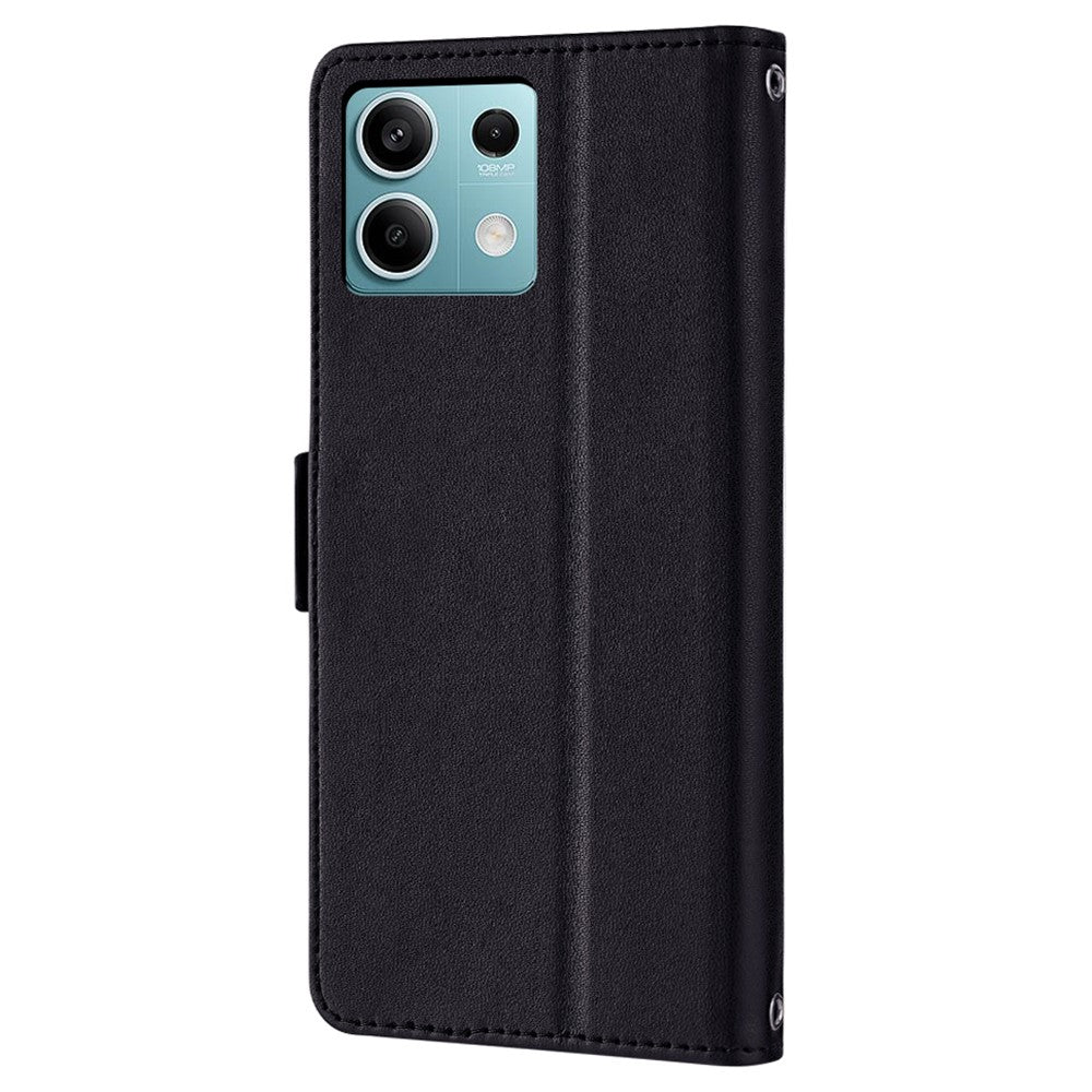 For Xiaomi Redmi Note 13 4G Crossbody Lanyard Case PU Leather RFID Blocking Flip Phone Cover