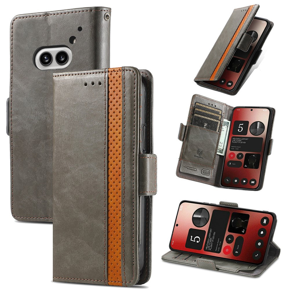 Nothing Phone (2a) Plus / Phone (2a) Wallet-Handyhülle – Aus PU-Leder, mit Ständer & RFID-Schutz, inklusive Brieftasche