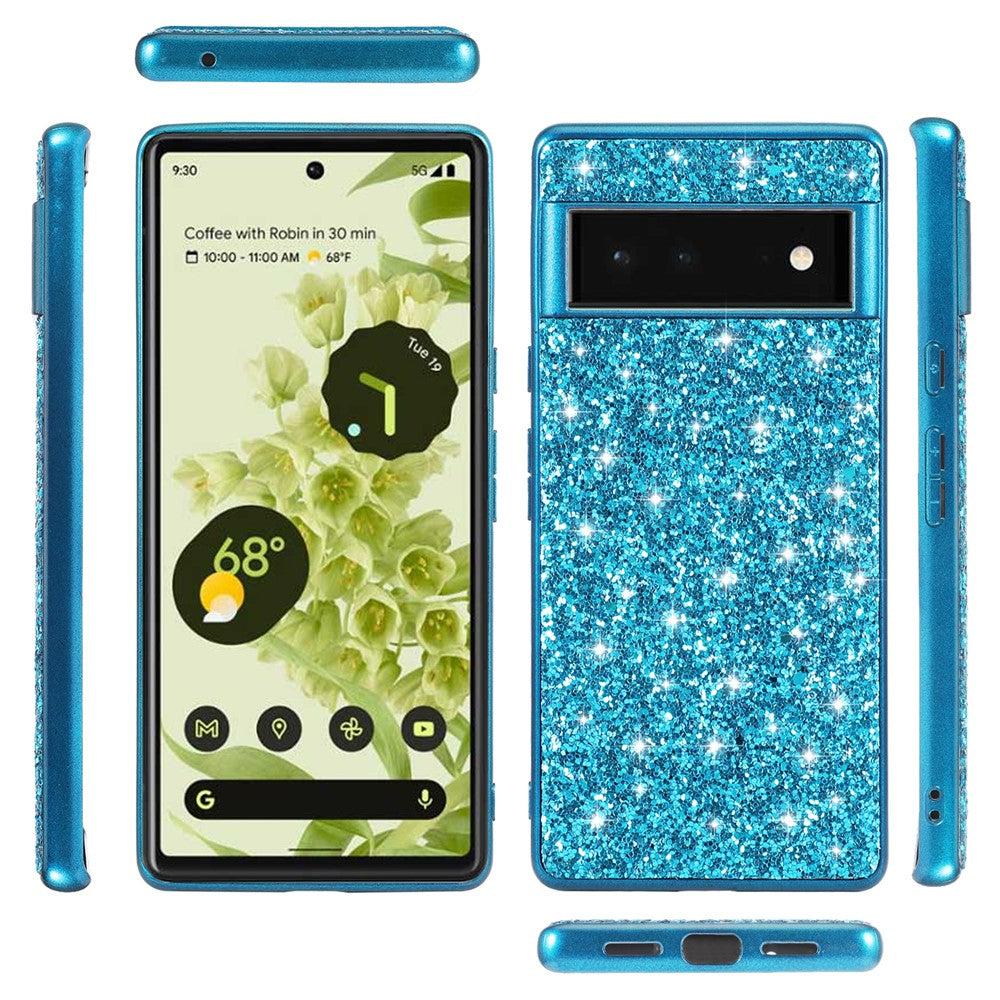 Pixel 8a Schutzhülle – Funkelnde Glitzer-Rückseite