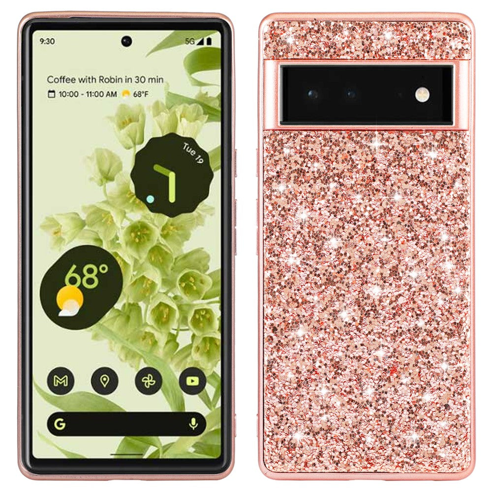 Pixel 8a Schutzhülle – Funkelnde Glitzer-Rückseite