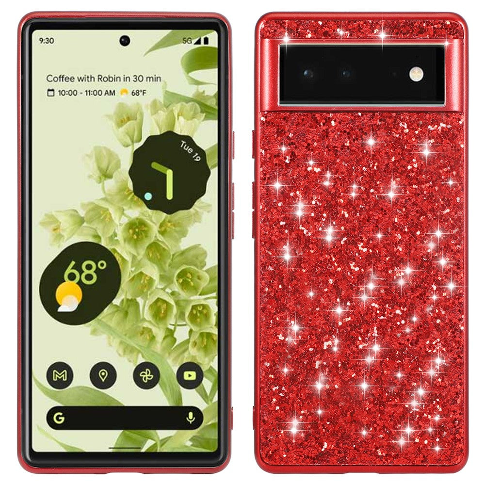 Pixel 8a Schutzhülle – Funkelnde Glitzer-Rückseite