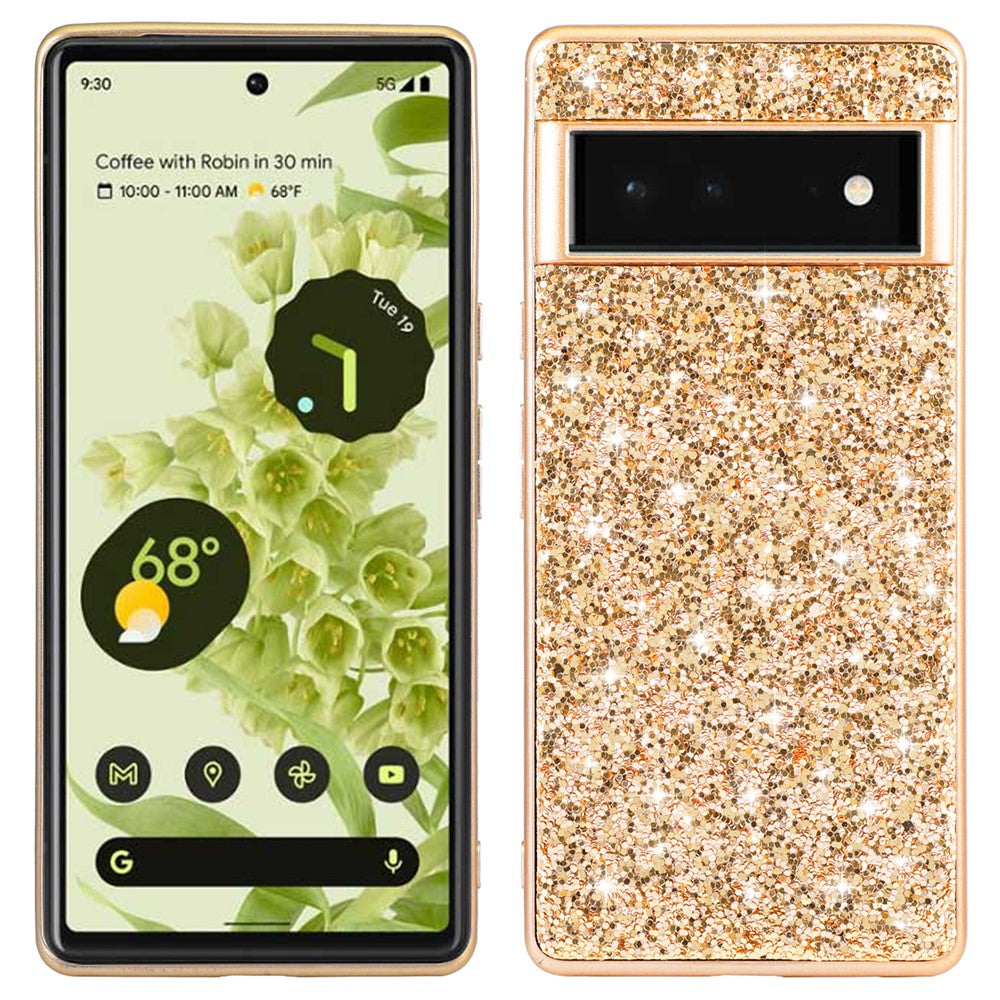 Pixel 8a Schutzhülle – Funkelnde Glitzer-Rückseite