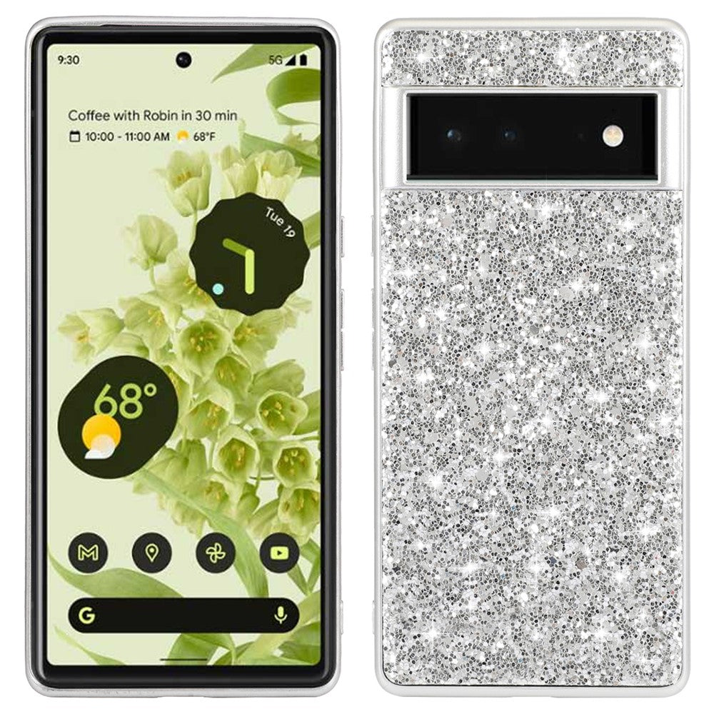 Pixel 8a Schutzhülle – Funkelnde Glitzer-Rückseite